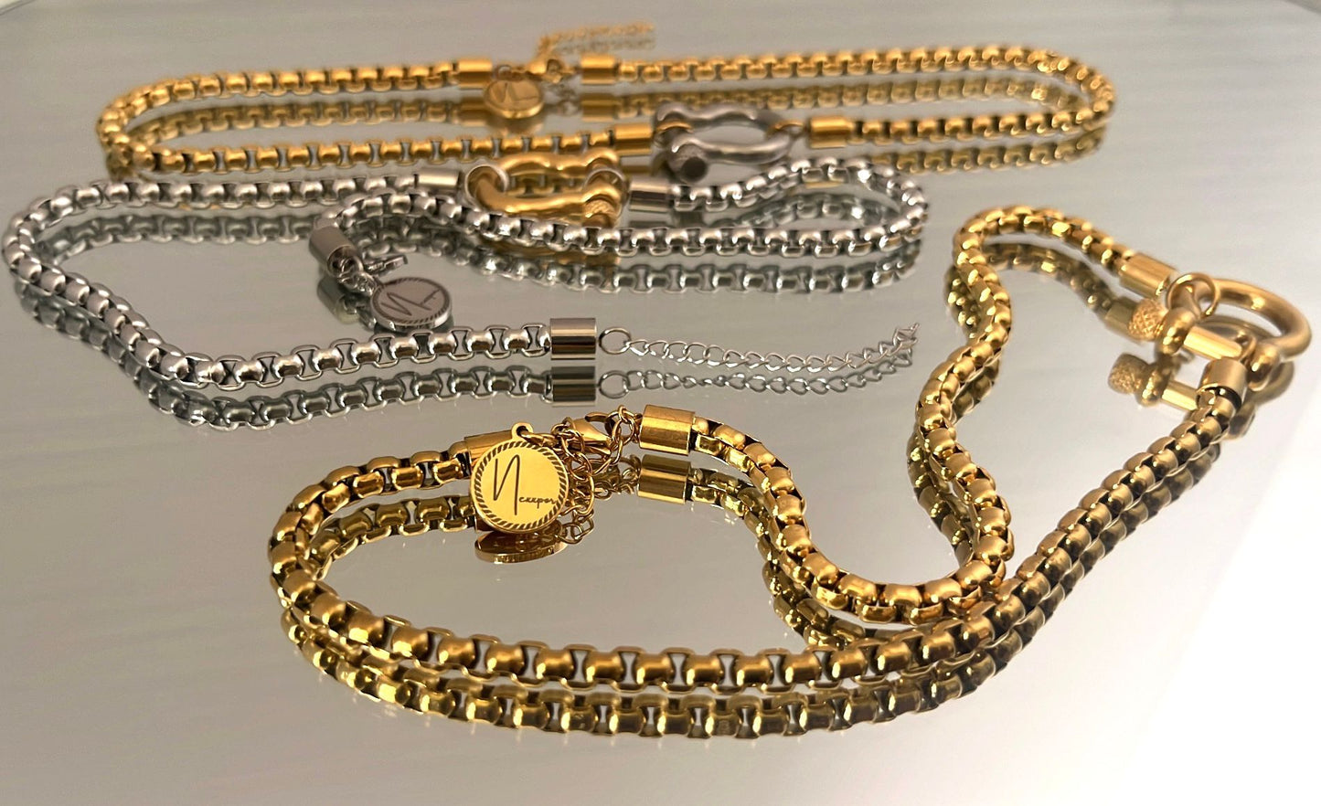 Herradura Oro Con Plata