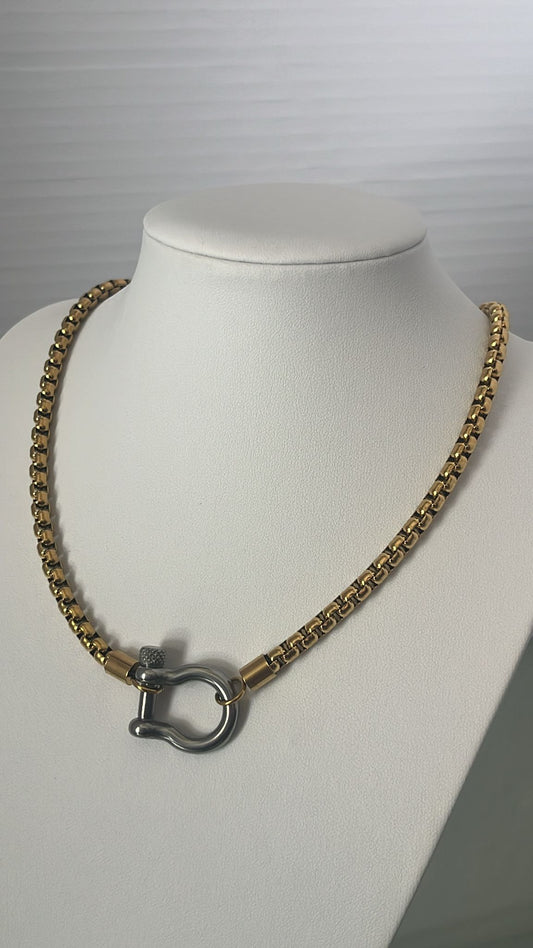 Herradura Oro Con Plata